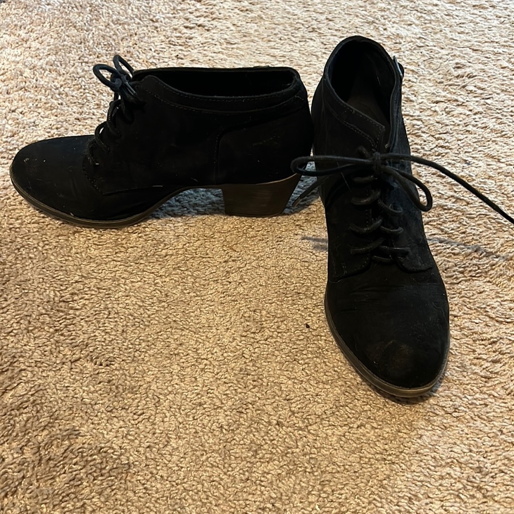 COPY - Black suede boots size 9, good condition
